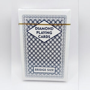 Blue Diamond Playing Cards Bridge Size